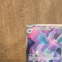 Pokemon Team Rocket's Nidoking EX 216/182 Full Art Holo Stage 2 330 HP Card - Image 5