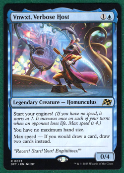 Vnwxt, Verbose Host - Aetherdrift DFT #73 - Magic: The Gathering MTG Card - Image 1