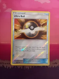 Pokemon Card Ultra Ball Shining Legends Reverse Holo 68/73 Near Mint - Image 1