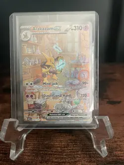 Pokemon TCG Alakazam EX 151 Holo Card Scarlet & Violet 201/165 - Image 1