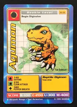 Digimon 1st Edition Cards from Original Started Set in 1999 - Choose Your Card!! - Image 2