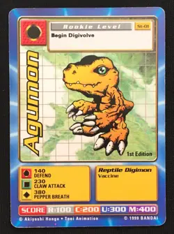Digimon 1st Edition Cards from Original Started Set in 1999 - Choose Your Card!! - Image 4