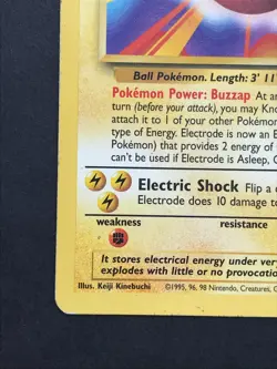 Electrode 21/102 Base Set Rare - Vintage Pokemon Card WOTC 1999 - Played #2 - Image 5