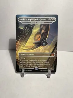 Mothra, Supersonic Queen Luminous Broodmoth Borderless Mythic 371 MTG Ikoria NM - Image 1