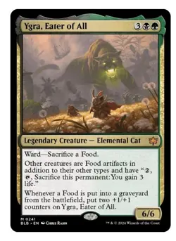 1x MTG Ygra, Eater of All - Bloomburrow Mythic! NM Mint! - Image 1