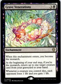 Grave Venerations 9 Rare Commander: Lorwyn Eclipsed Magic: The Gathering NM - Image 1