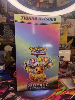 Pokemon TCG Prismatic Evolutions Booster Bundle Display Sealed Case - Image 1
