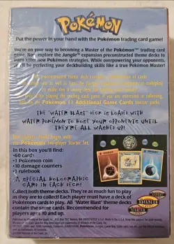 Pokemon "WATER BLAST" Factory Sealed Theme Deck - Image 2