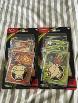 POKEMON Mega Evolution 2x Premium Checklane Blister PERFECT ORDER ART SET - Image 1