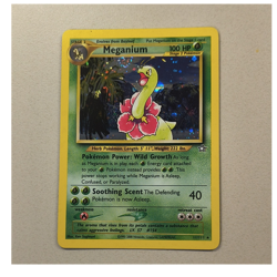 Pokemon Meganium Neo Genesis Holo Rare Unlimited 11/111 100 HP Stage 2 English - Image 1