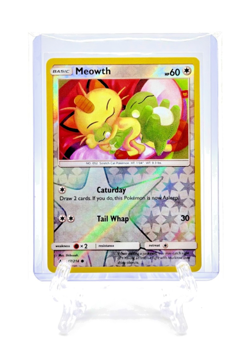 MEOWTH 2019 Pokemon TCG Unbroken Bonds #147/214 REVERSE HOLO COMMON UNPLAYED - Image 2
