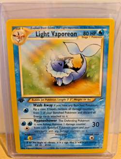 Pokemon TCG - Light Vaporeon 52/105 - Neo Destiny 1st Edition - Rare, NM - Image 1