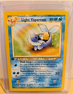 Pokemon TCG - Light Vaporeon 52/105 - Neo Destiny 1st Edition - Rare, NM - Image 2
