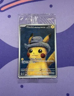 Pokemon TCG Van Gogh Pikachu with Grey Felt Hat SVP en 085 Promo Sealed - Image 1