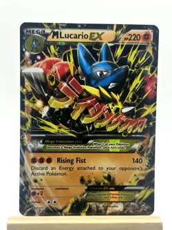 M Lucario EX 55/111 Holo EX Rare Furious Fists Pokemon Moderately Played - Image 1