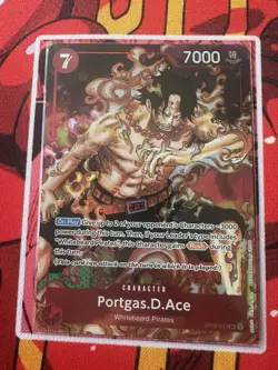 Portgas D. Ace Paramount War Alt Art OP02-013 One Piece TCG NM - Image 1