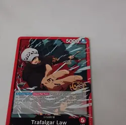 Bandai One Piece CCG Leader Card Trafalgar Law 5000 Power OP01-051 - Image 1