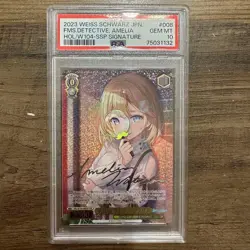 PSA 10 Detective Watson Amelia Ssp Hololive Weiss Schwarz - Image 1