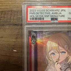 PSA 10 Detective Watson Amelia Ssp Hololive Weiss Schwarz - Image 3