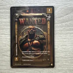 Wonders Of The First Call Of The Stones Wanted PSA Promo Drajjor Bonelock A20220 - Image 1