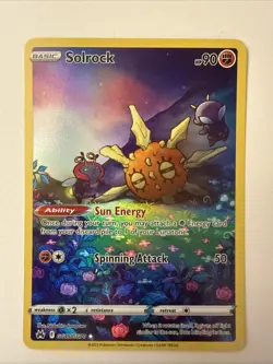 Solrock GG15/GG70 Full Art 2023 Pokemon Crown Zenith Galarian Gallery Card NM - Image 1