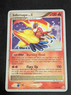Pokemon TCG Infernape LV.X Holo Rare Card Diamond & Pearl 121/130 LP - Image 1