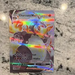 Charizard VMAX SV107/SV122 Shining Fates Full Art Holo 330 HP Pokemon Card - Image 1
