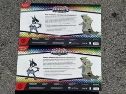 LOT OF 2 Pokemon Prismatic Lucario Ex Tyranitar Ex Premium Collection Sams Club - Image 2