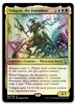 Vishgraz, the Doomhive #4 (Foil) (LP) Phyrexia All Will Be One ONC Magic MTG - Image 1
