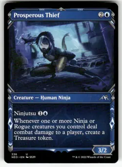 Prosperous Thief (Showcase) #336 U MTG Kamigawa: Neon Dynasty - Image 1