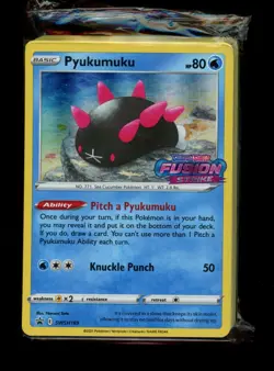 Pyukumu Fusion Strike Prerelease SWSH169 Promo Sealed Pokemon TCG - Image 1