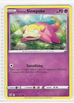 Galarian Slowpoke 054/163 Common Battle Styles Pokemon Near Mint - Image 1