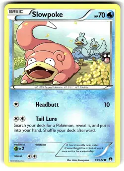 Slowpoke 19/122 Common BREAKpoint Pokemon Near Mint - Image 1
