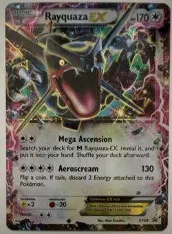 Pokemon Rayquaza EX XY69 XY Promo Holo 170 HP Basic English Dragon TCG - Image 1