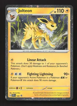 Jolteon (Cosmos Holo) 169 Holo Rare Scarlet & Violet Promo Pokemon Near Mint - Image 1