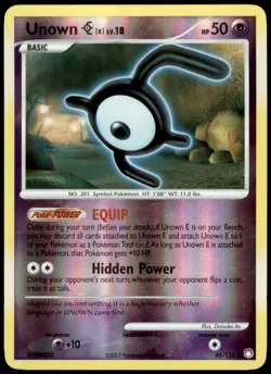 Unown [E] Uncommon Mysterious Treasures 65/123 MP Pokemon - Image 1
