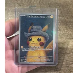 CLEAN Pokemon Company Pikachu with Grey Felt Hat Promo - Image 1