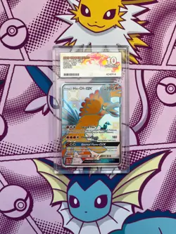 Pokemon TCG - Ho-Oh GX SV50/SV94 - Hidden Fates - Full Art - Graded - ACE 10 - Image 1
