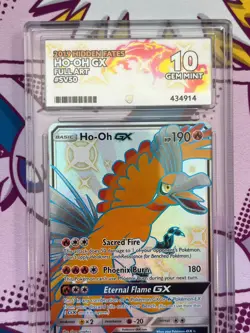 Pokemon TCG - Ho-Oh GX SV50/SV94 - Hidden Fates - Full Art - Graded - ACE 10 - Image 2