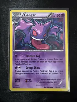 Pokemon Gengar 60/162 Breakthrough Holo Rare 130 HP Stage 2 Sinister Fog - Image 1