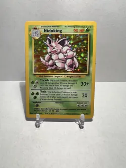 Nidoking Holo Rare 11/102 Pokemon Base Set MP - Image 1
