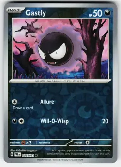 Gastly 055/091 Common Paldean Fates Pokemon Near Mint - Image 1