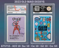 Pokemon ACE 10 Old Maid Deoxys Graded Card - Perfect Subgrades ✨ - Image 1