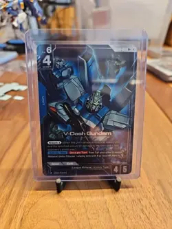 GUNDAM CARD GAME GD04-006 R+ V-DASH GUNDAM - HOLO FOIL - PHANTOM ARIA Alt Art - Image 1