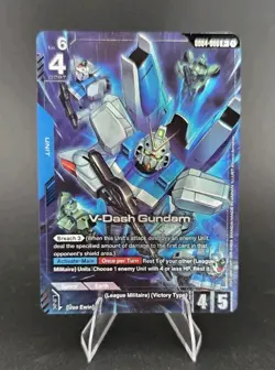 GUNDAM CARD GAME GD04-006 R+ V-DASH GUNDAM - HOLO FOIL - PHANTOM ARIA - Image 1