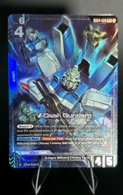 GUNDAM CARD GAME GD04-006 R+ V-DASH GUNDAM - HOLO FOIL - PHANTOM ARIA - Image 2