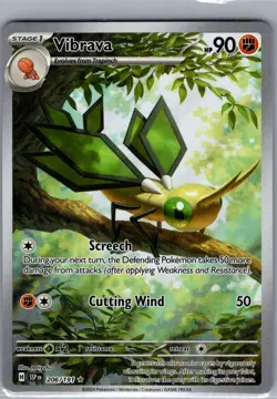 Vibrava - 206/191 SV08: Surging Sparks - Pokemon Card - NM - Image 1