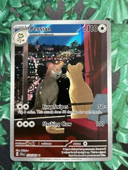 Persian 078/064 Shrouded Fable Illustration Rare Full Art Pokemon Card - Image 1