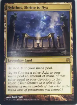 MTG Nykthos, Shrine to Nyx Trading Card Game Magic the Gathering - Image 1