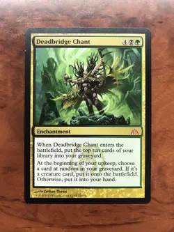 Deadbridge Chant MTG Magic the Gathering Card LP Lightly Played Dragon's Maze - Image 1